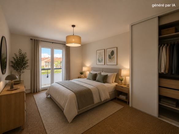 A vendre secteur Concise à Thonon: T4 au calme avec vue déga