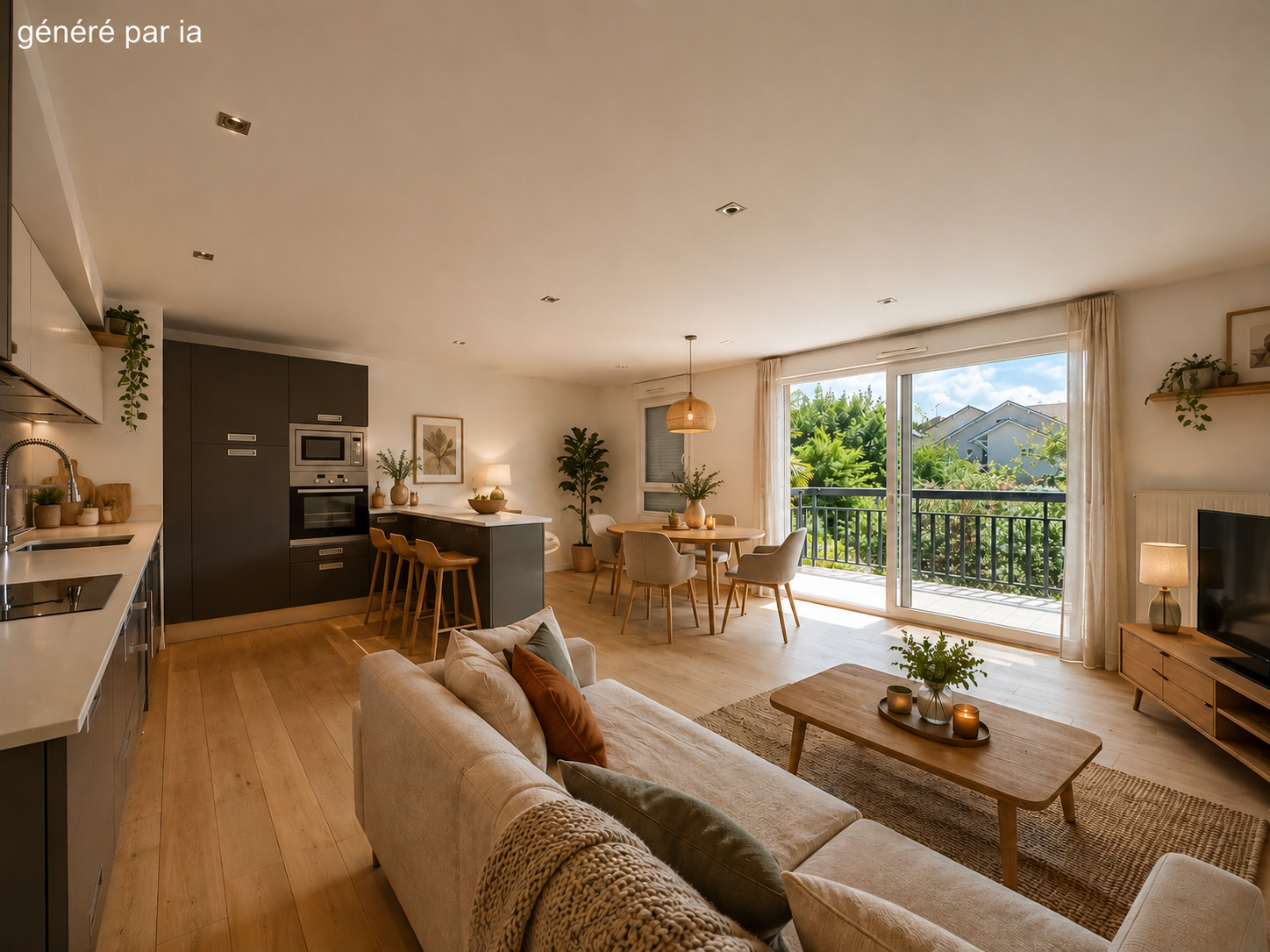 A vendre secteur Concise à Thonon: T4 au calme avec vue déga